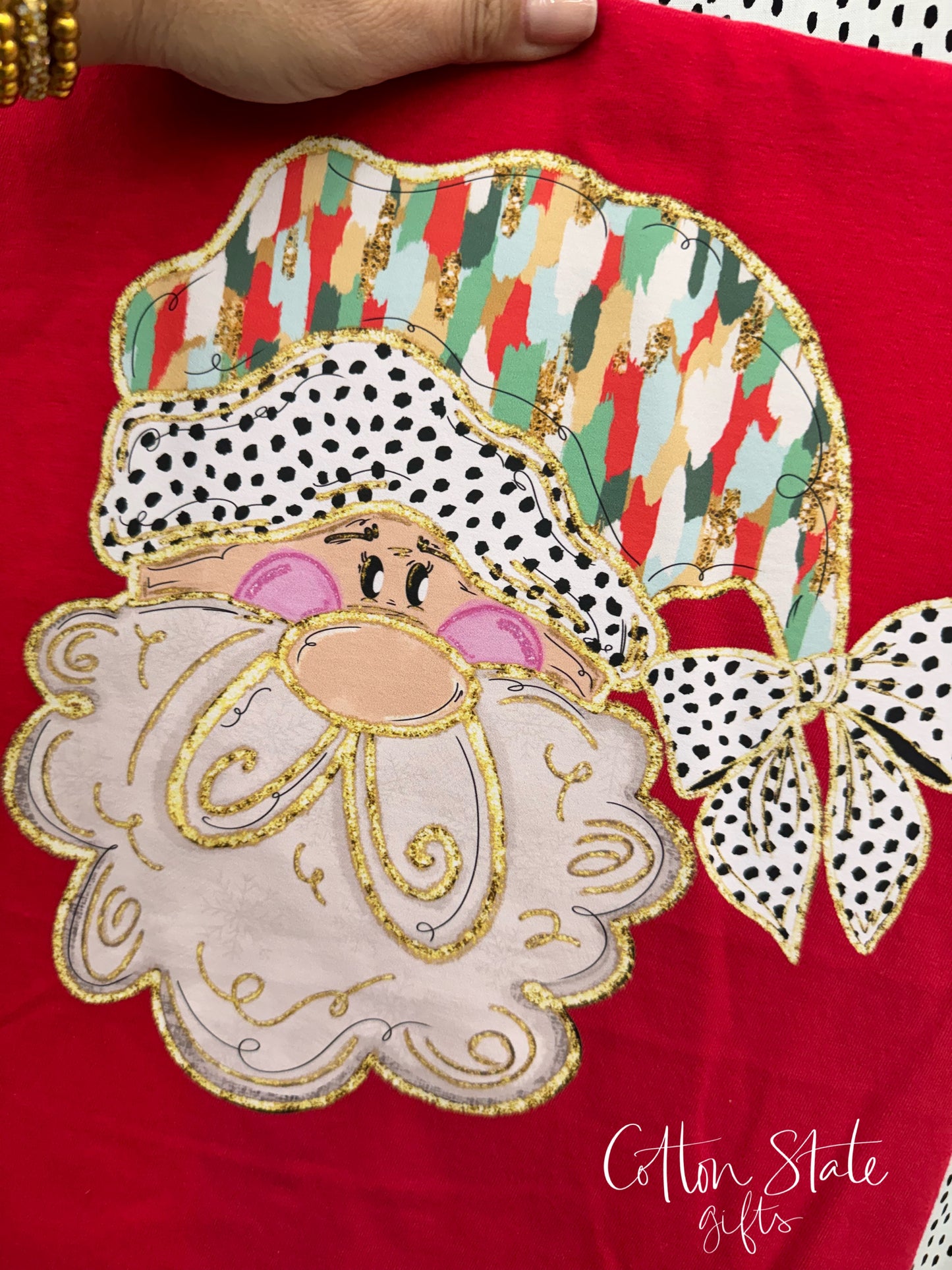 Brush Stroke Santa Graphic Tee